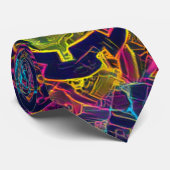 Halloween pumpkin A.I. foto leuk Stropdas (Opgerold)