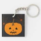 Halloween Pumpkin Acrylische Sleutelhanger (Achterkant)