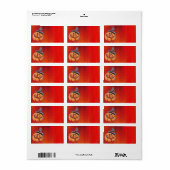 Halloween Pumpkin-adreslabel Etiket (Full Sheet)