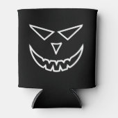 Halloween Pumpkin Angry Face Blikjeskoeler (Voorkant)