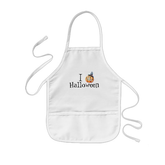 Halloween Pumpkin Apron Kinder Schort (Voorkant)