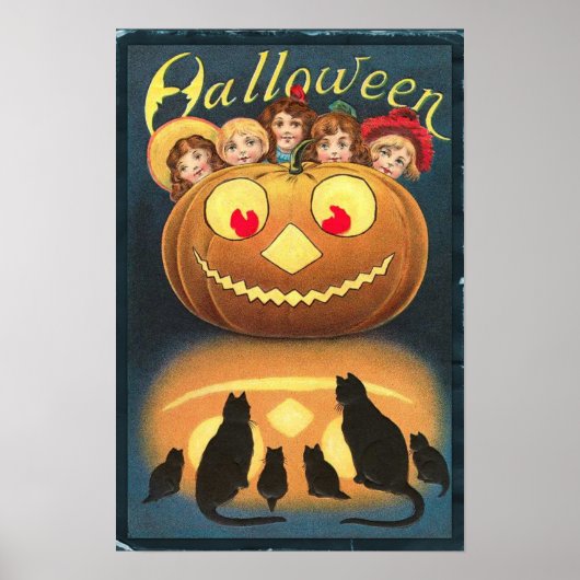 Halloween Pumpkin  Art Poster (Voorkant)