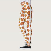 Halloween Pumpkin & Autumn Leaves Pattern Leggings (Links)