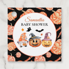 Halloween Pumpkin Baby shower Bedankjes Labels