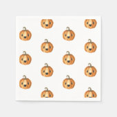 Halloween Pumpkin Baby shower Paper Napkin Servet (Voorkant)