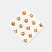 Halloween Pumpkin Baby shower Paper Napkin Servet (Hoek)