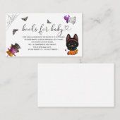Halloween Pumpkin-baby showers voor baby Informatiekaartje (Voorkant / Achterkant)