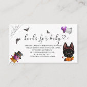 Halloween Pumpkin-baby showers voor baby Informatiekaartje (Voorkant)