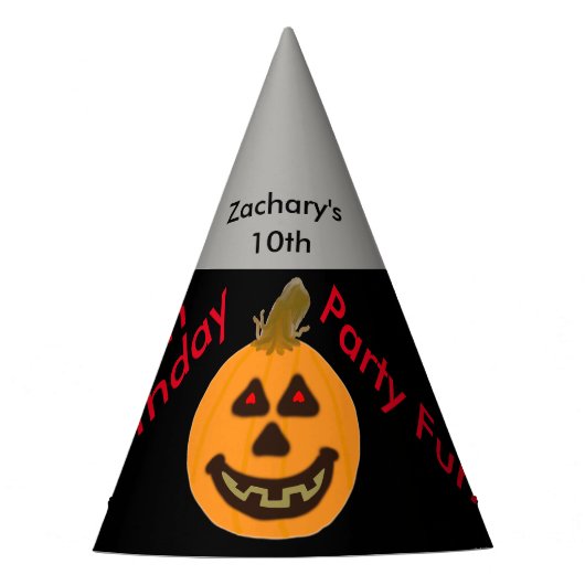 Halloween Pumpkin-ballonnen Birthday Petten Feesthoedjes (Voorkant)