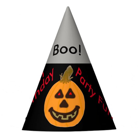 Halloween Pumpkin Balloons Boo Birthday Petten Feesthoedjes (Voorkant)