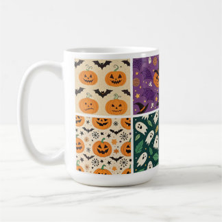 Halloween Pumpkin Bat Pattern Mok