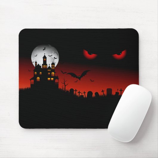 Halloween Pumpkin Bats & Witches #1 Muismat (Met muis)