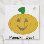 Halloween Pumpkin Bedankjes Labels (Achterkant)