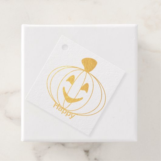 Halloween Pumpkin Bedankjes Labels (Met doos)