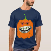 Halloween Pumpkin bekrast orthodontics Horror T-shirt (Voorkant)