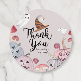 Halloween Pumpkin Birthday Cirkel Dank u Label