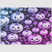 Halloween Pumpkin Black Gift Tissuepapier (Voorkant)