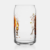 Halloween Pumpkin Blikvorm Glas (Rechts)