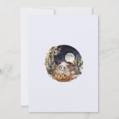 Halloween Pumpkin Boo baby shower Kaart (Achterkant)