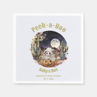 Halloween Pumpkin Boo baby shower Servet