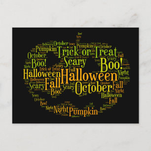 Halloween Pumpkin Boo! Briefkaart