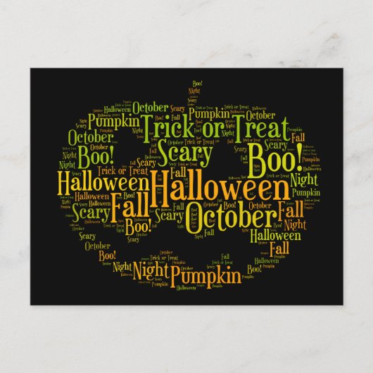 Halloween Pumpkin Boo! Briefkaart (Voorkant)