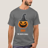 Halloween Pumpkin "BOO!" – Persoonlijke naam T-shirt (Voorkant)