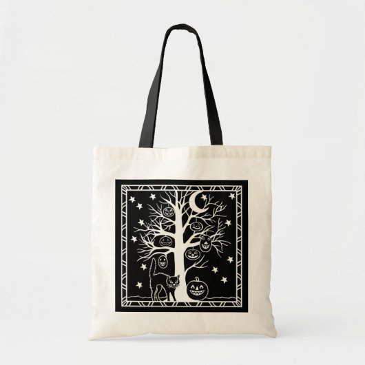Halloween Pumpkin-boom Tote Bag (Voorkant)