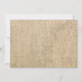 Halloween Pumpkin Boy 1st Birthday Blue Burlap Kaart (Achterkant)