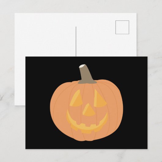 Halloween Pumpkin Briefkaart (Voorkant / Achterkant)