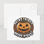 Halloween Pumpkin Briefkaart (Voorkant / Achterkant)