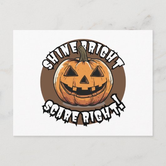 Halloween Pumpkin Briefkaart (Voorkant)
