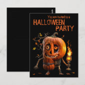 Halloween Pumpkin Briefkaart (Voorkant / Achterkant)