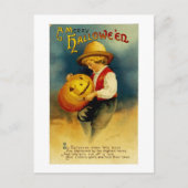 Halloween Pumpkin Briefkaart (Voorkant)