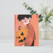 Halloween Pumpkin Briefkaart (Staand voorkant)