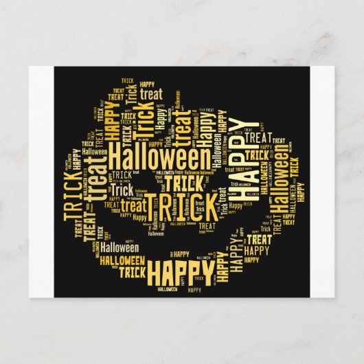 Halloween Pumpkin Briefkaart (Voorkant)