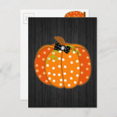 Halloween Pumpkin Briefkaart (Voorkant / Achterkant)