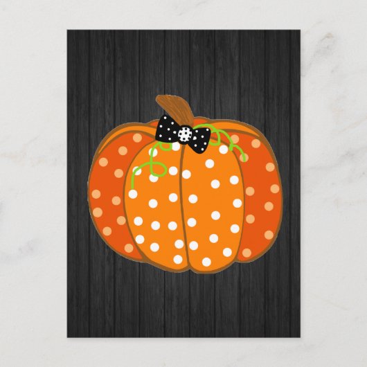 Halloween Pumpkin Briefkaart (Voorkant)