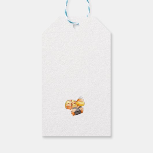 Halloween Pumpkin Bucket Cadeaulabel (Achterkant)