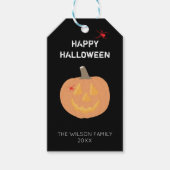 Halloween Pumpkin Cadeaulabel (Voorkant)
