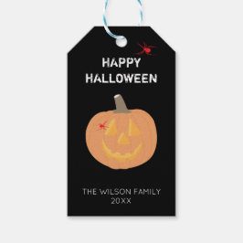 Halloween Pumpkin Cadeaulabel