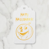 Halloween Pumpkin Cadeaulabels (Voorkant)