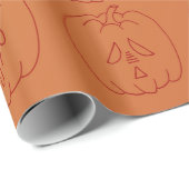 Halloween Pumpkin Cadeaupapier (Rol Hoek)