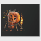Halloween Pumpkin Cadeaupapier (Vlak)