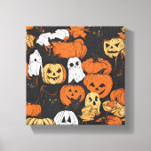 Halloween Pumpkin Canvas Afdruk (Voorkant)