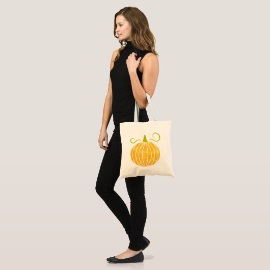 Halloween Pumpkin Canvas tas (Voorkant (model))