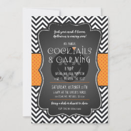 Halloween Pumpkin Carving en Cocktails Uitnodiging