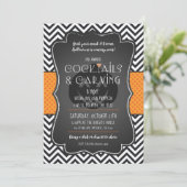 Halloween Pumpkin Carving en Cocktails Uitnodiging (Staand voorkant)