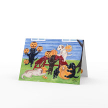 Halloween Pumpkin Carving Labradors