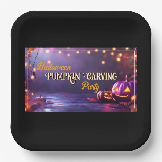 Halloween Pumpkin Carving Party Bord (Voorkant)